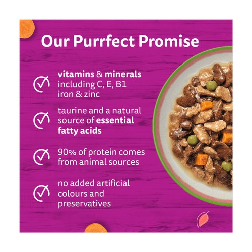 Whiskas 1+ Chef's Choice Mix Adult Wet Cat Food Pouches in Gravy thumbnail 2