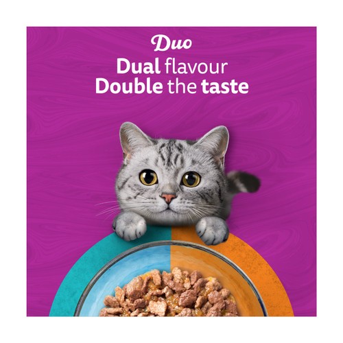 Whiskas 1+ Duo Surf and Turf Adult Wet Cat Food Pouches in Jelly thumbnail 3