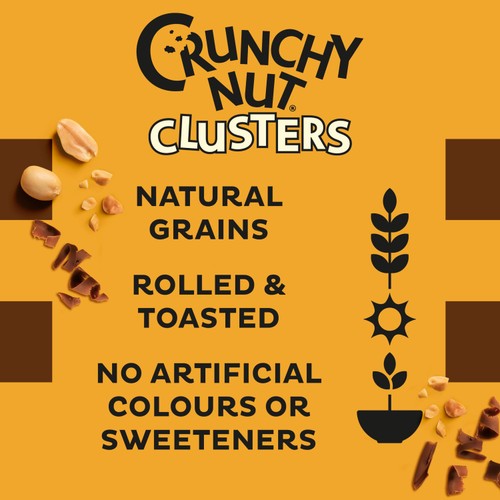 Kellogg's Crunchy Nut Clusters Chocolate Breakfast Cereal  thumbnail 2