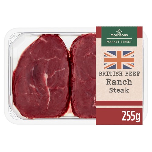 Morrisons British Beef Ranch Steaks 2 Pack 255g