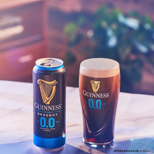 Guinness Draught Alcohol Free Stout Beer 0.0% vol Cans 10x440ml thumbnail 6