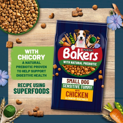 Bakers Small Dog Sensitive Tummy Chicken Dry Dog Food   2.7kg thumbnail 3