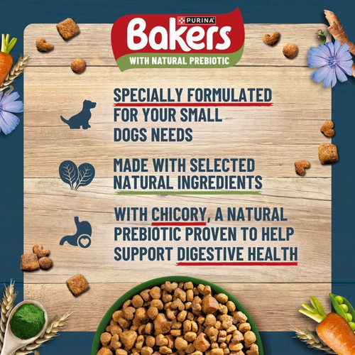 Bakers Small Dog Sensitive Tummy Chicken Dry Dog Food   2.7kg thumbnail 4