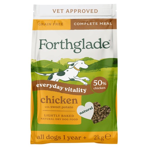 Forthglade Lightly Baked Natural Dry Dog Food Chicken with Sweet Potato