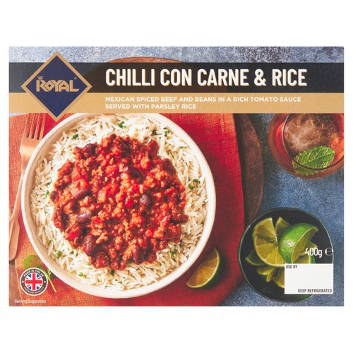 Royal Chilli Con Carne With Parsley Rice 400g