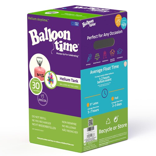 Fill 'n' Away 30-6 Helium Balloon Canister Tank thumbnail 2