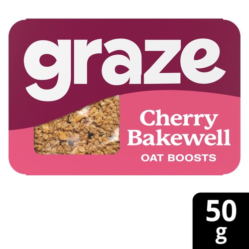 Graze Snack Box Oat Boosts Cherry Bakewell Flapjack 50g