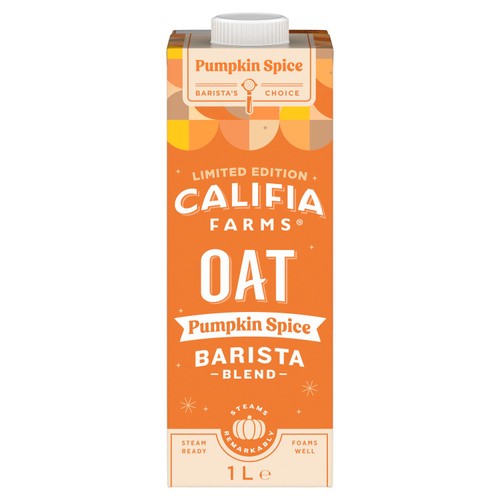 Califia Farms Limited Edition Oat Pumpkin Spice Barista Blend 1L