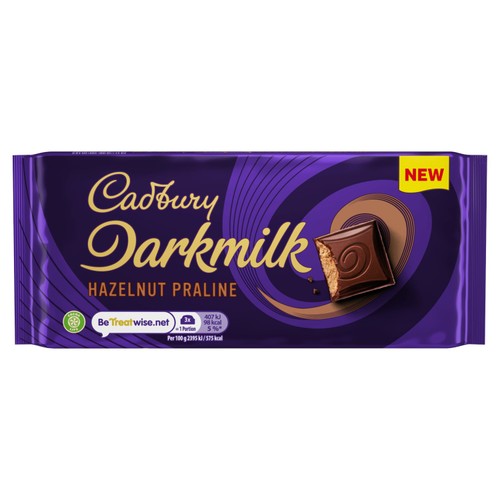 Cadbury Chocolate Darkmilk Hazelnut Praline 85g
