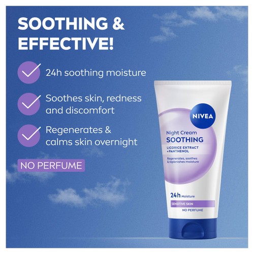 NIVEA Soothing Night Cream For Sensitive Skin thumbnail 3