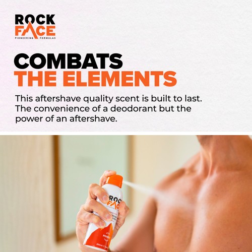 Rock Face Power Body Spray Deodorant thumbnail 2