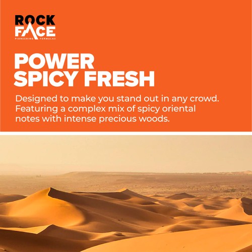 Rock Face Power Body Spray Deodorant thumbnail 3