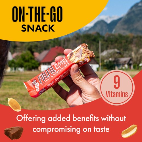 Fulfil Chocolate Peanut Butter Flavour Vitamin & Protein Bar 40g thumbnail 4