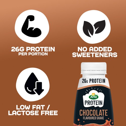 Arla Protein Chocolate Milkshake 482ml thumbnail 3