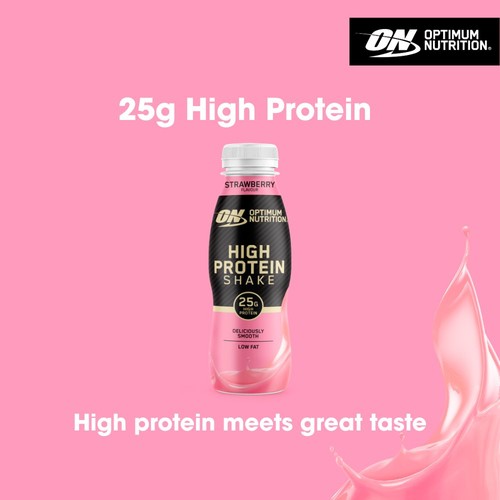 Optimum Nutrition High Protein Shake Strawberry Flavour 330ml thumbnail 2