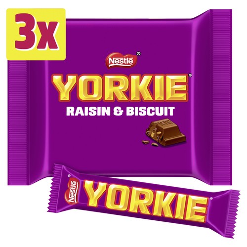 Yorkie Raisin & Biscuit Chocolate Bar Multipack