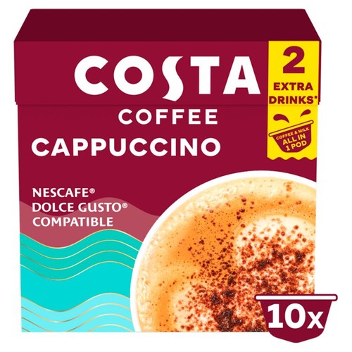 Costa Coffee NESCAFE Dolce Gusto Compatible Signature Blend Cappuccino Pods
