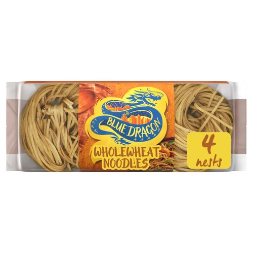 Blue Dragon Wholewheat Noodles 4 Pack 250g