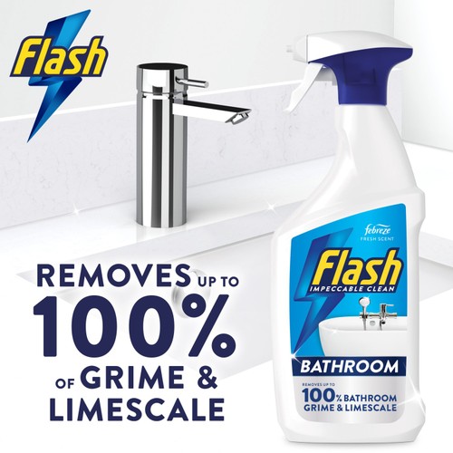 Flash Multi Purpose Bathroom Bleach Cleaning Spray 500ml thumbnail 6