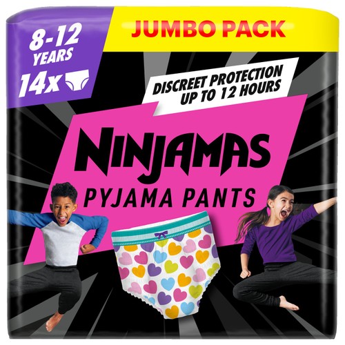 Pampers Ninjamas Pyjama Pants Nappies Pull-on Size 8 Giant Extra