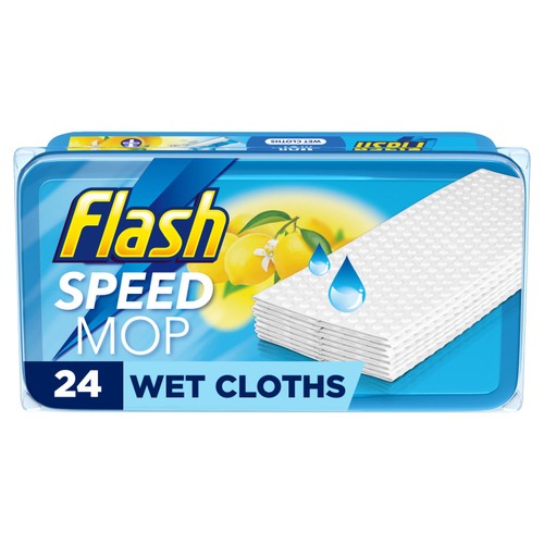 Flash Refill Cloths / Pads Anti-Bac Crisp Lemons 24s