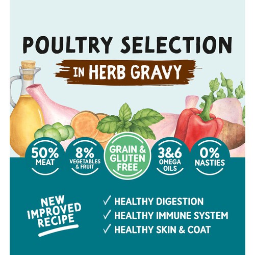 Naturo Adult Grain & Gluten Free Variety Cans In Herb Gravy  thumbnail 4