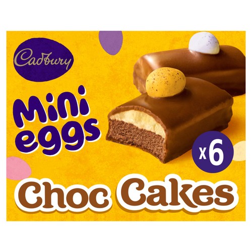 Cadbury Mini Egg Chocolate Cakes 6 Pack