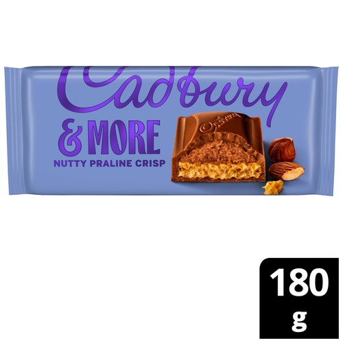 Cadbury Dairy Milk & More Nutty Praline Crisp