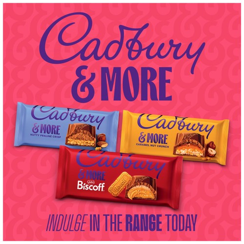 Cadbury Dairy Milk &More Nutty Praline Crisp Chocolate Bar  thumbnail 3