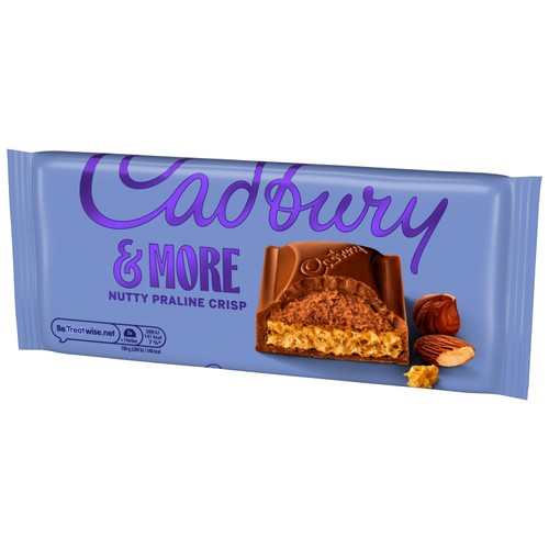 Cadbury Dairy Milk &More Nutty Praline Crisp Chocolate Bar  thumbnail 4