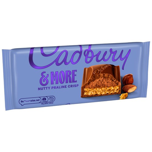 Cadbury Dairy Milk &More Nutty Praline Crisp Chocolate Bar  thumbnail 5