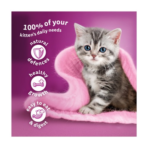 Whiskas 2-12 Months Wet Cat Food Pouches Poultry Feasts In Jelly 40 x 85g thumbnail 6