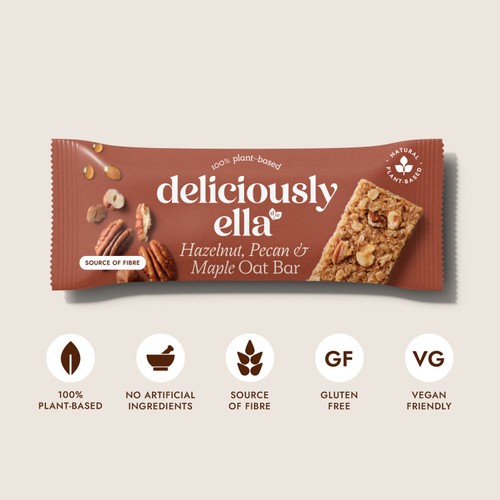 Deliciously Ella Hazelnut, Pecan & Maple Oat Bars Multipack 3x50g thumbnail 5