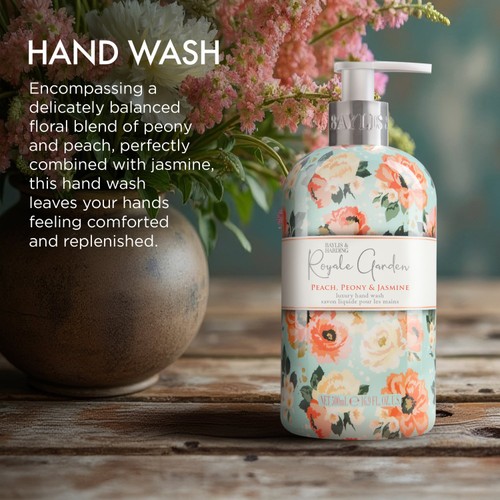 Baylis & Harding Royale Garden Peach Peony & Jasmine Hand Wash  thumbnail 3