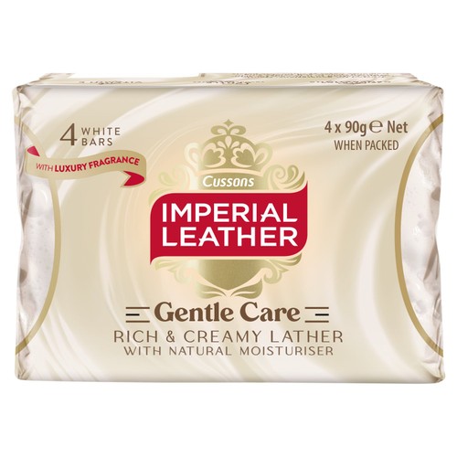 Imperial Leather Gentle Care Bar Soap 4x90g