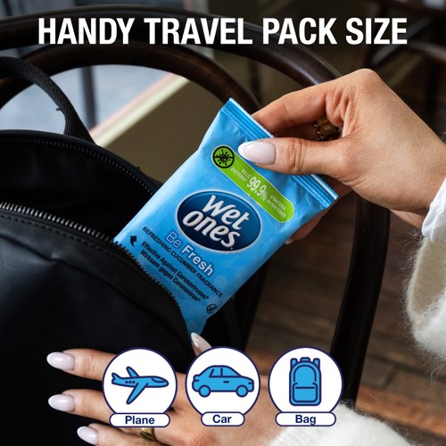 Wet Ones Be Fresh 12 Antibacterial Hand & Body Wipes thumbnail 5