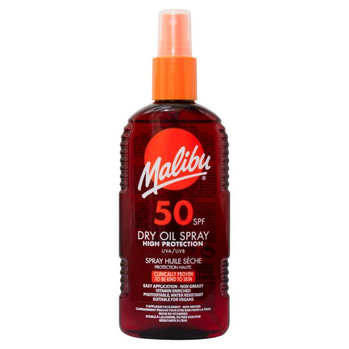Malibu Dry Oil Spray SPF 50