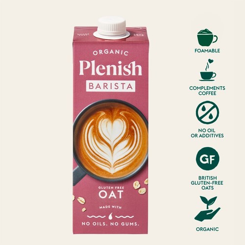 Plenish Organic Barista Oat Drink Chilled 1L thumbnail 3