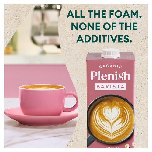Plenish Organic Barista Oat Drink Chilled 1L thumbnail 4