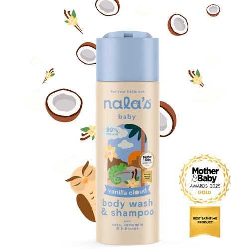 Nala's Baby Body Wash & Shampoo Vanilla Cloud  thumbnail 2