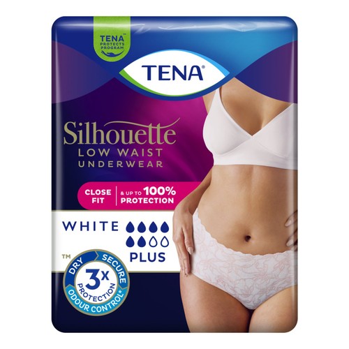 Tena Silhouette Incontinence Pants White Medium  thumbnail 2
