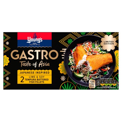 Young's Gastro Taste of Asia 2 Tempura Lime and Soy Fish Fillets