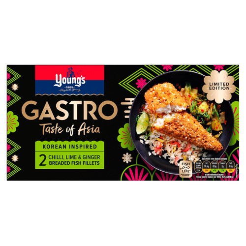 Young's Gastro Taste of Asia 2 Breaded Chilli, Lime and Ginger Fish Fillets