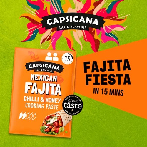 Capsicana Mexican Fajita Chilli & Honey Cooking Medium Spice Paste 60g thumbnail 5