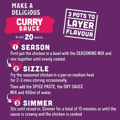 Patak's Jalfrezi Curry Creations Indian Curry Sauce Meal Kit 160g thumbnail 2