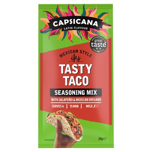 Capsicana Mexican Tasty Taco Seasoning Mix Medium/Mild