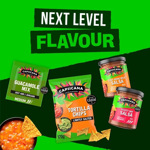 Capsicana Mexican Tortilla Chips Lightly Salted Crisps 170g thumbnail 3