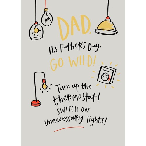 Father's Day Card Dad Thermostat