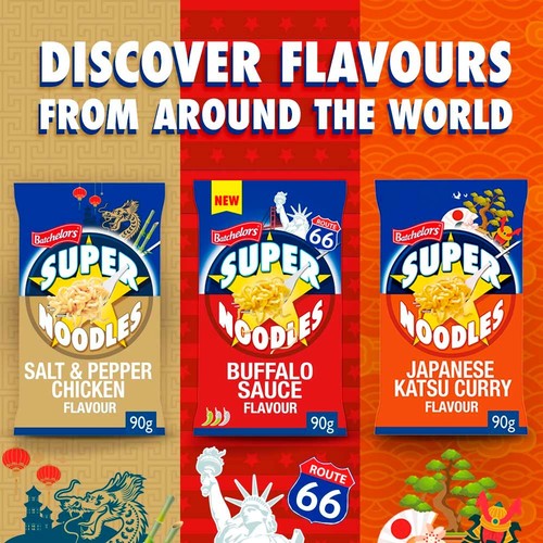Batchelors Super Noodles Salt & Pepper Chicken Flavour 90g thumbnail 2