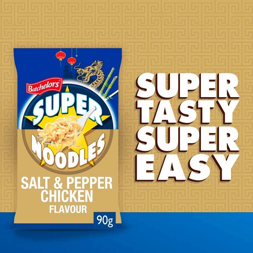 Batchelors Super Noodles Salt & Pepper Chicken Flavour 90g thumbnail 3